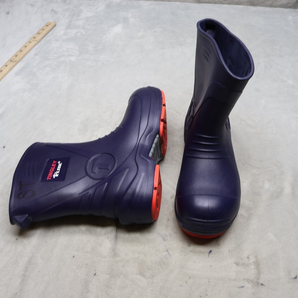 Tingley Flite Unisex M10 W12 Work Boots Blue Composite Toe Rubber Pull On 26256